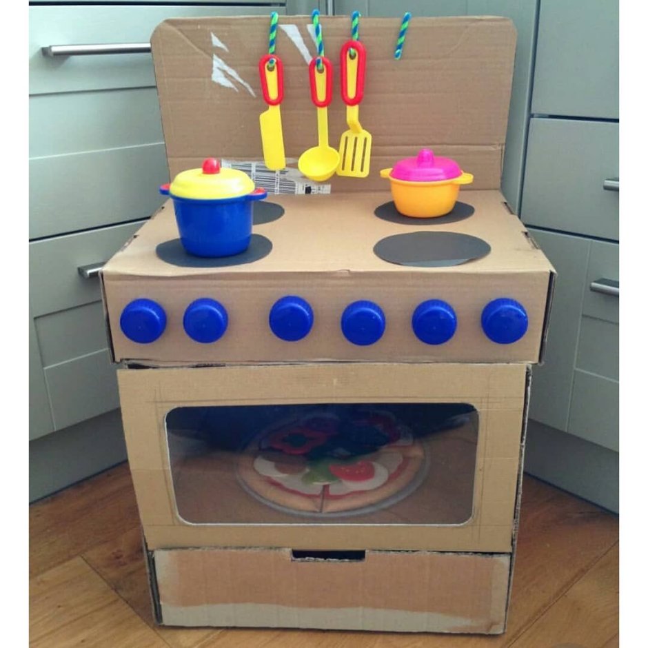 Детская кухня картонная