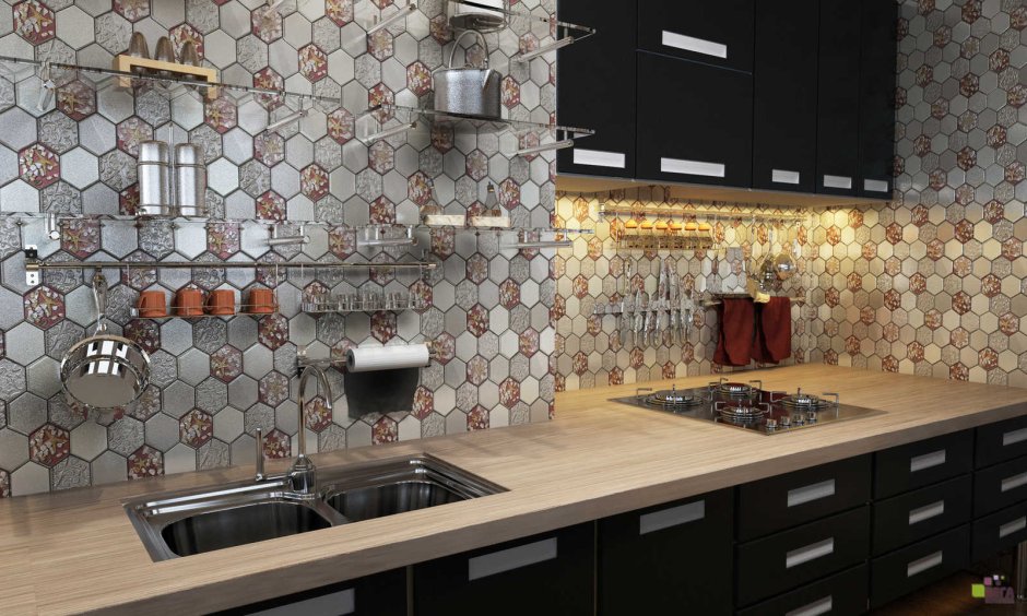 Плиточная мозаика для кухни
