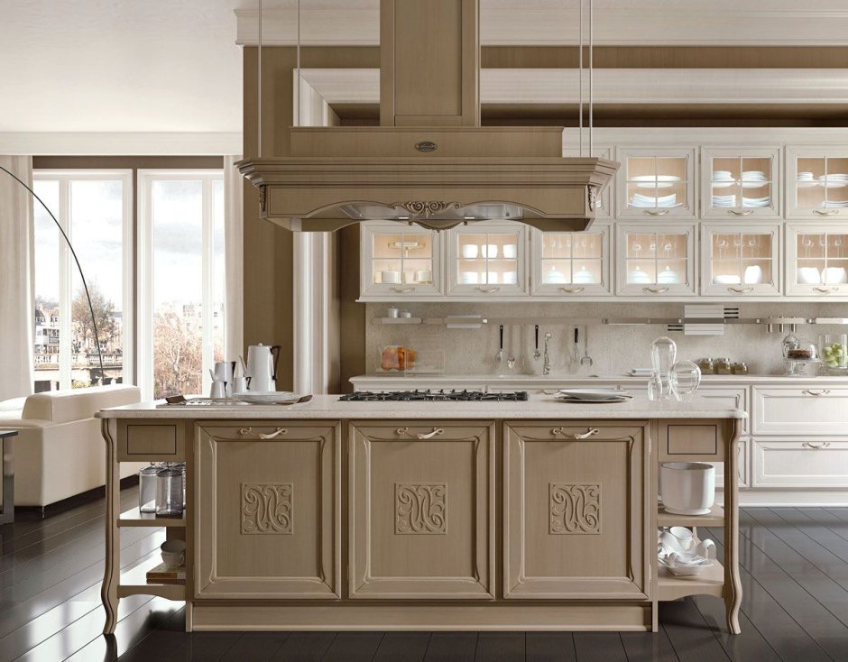 Кухня Castagna cucine deco с островом