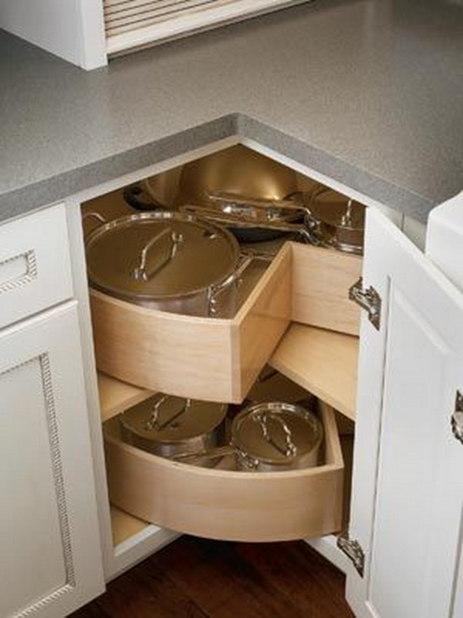 Угловые ящики в кухонном гарнитуре