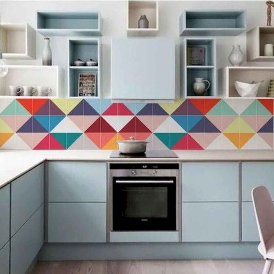 Цветная плитка для кухни