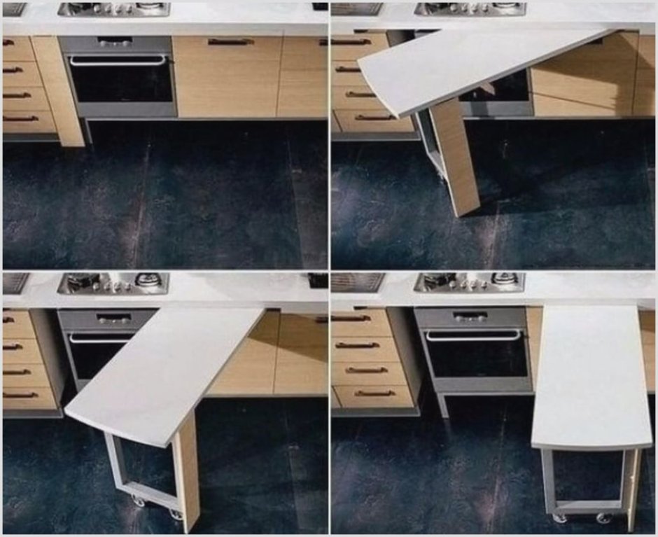 Интересные столы для кухни