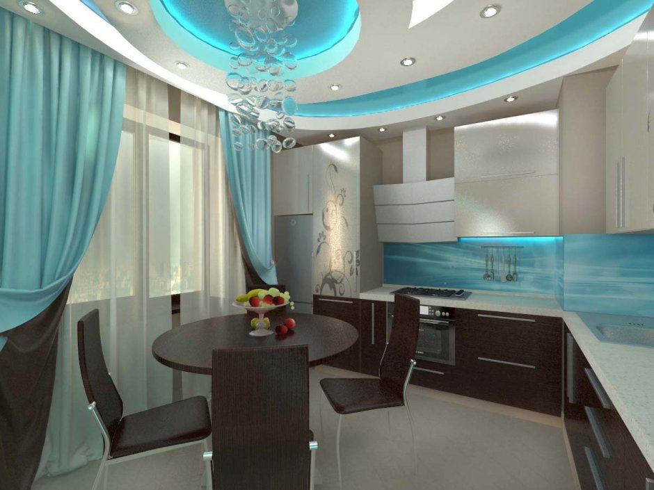 Дизайн гостиной 2020 совмещенный со столовой