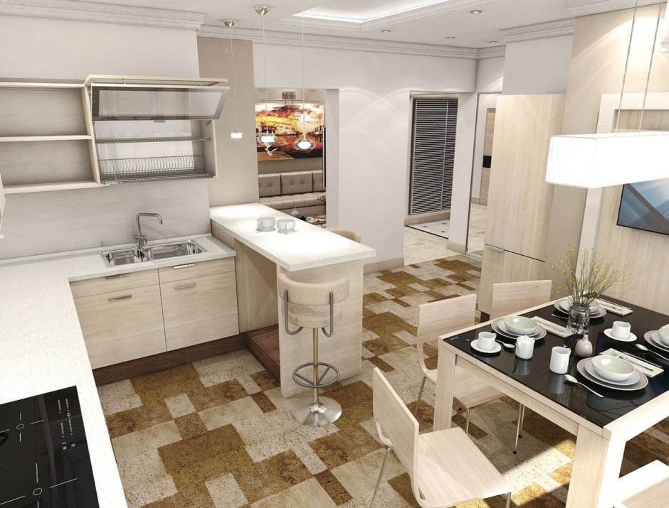 Особенности планировки дизайна кухни 8 кв. метров (60 реальных фото)