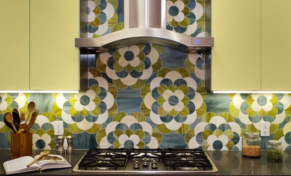 Стеклянная мозаика для кухни