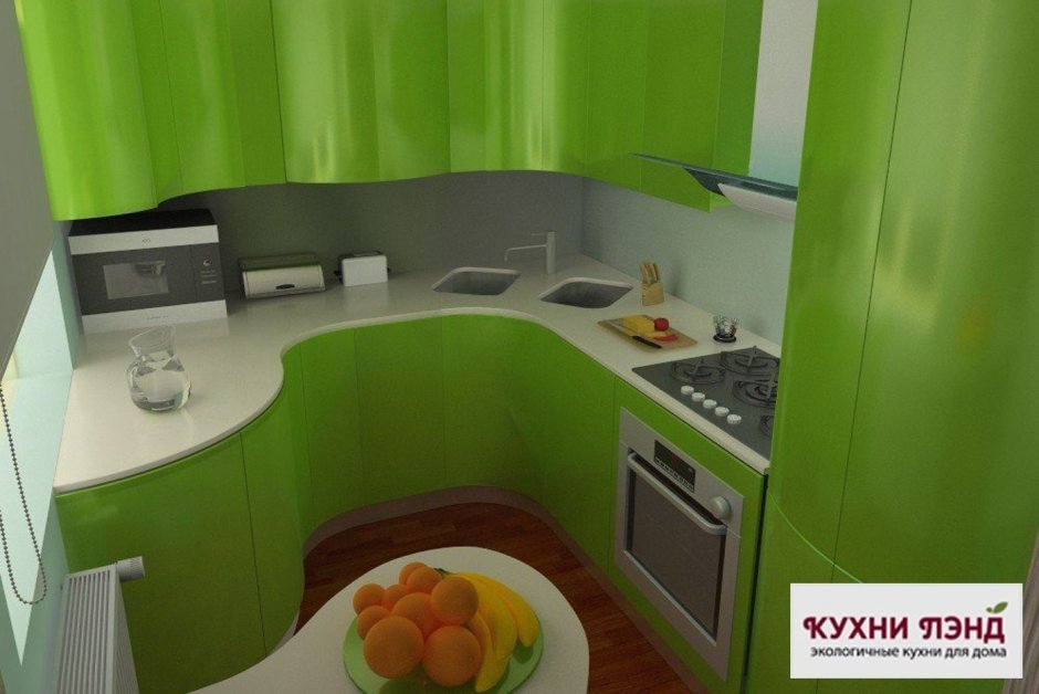 Интерьер малогабаритной кухни 6 кв.м