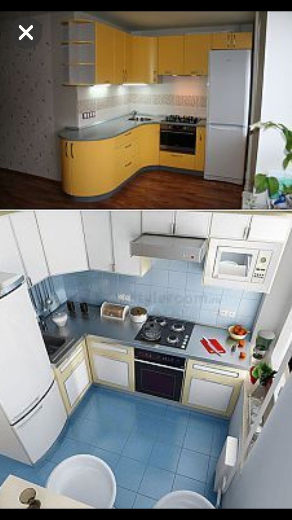 Кухня в хрущевку угловая