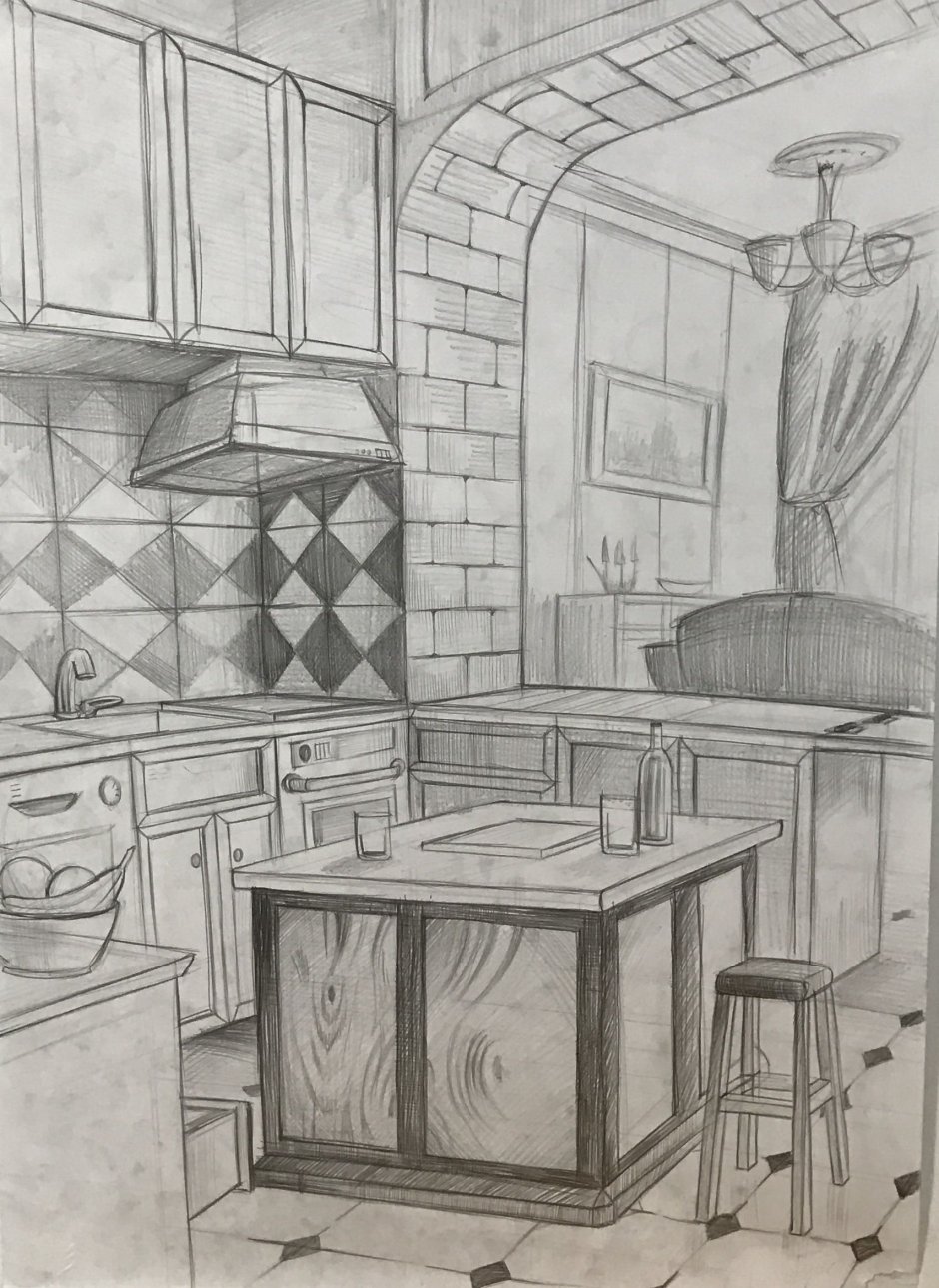 Эскиз кухни