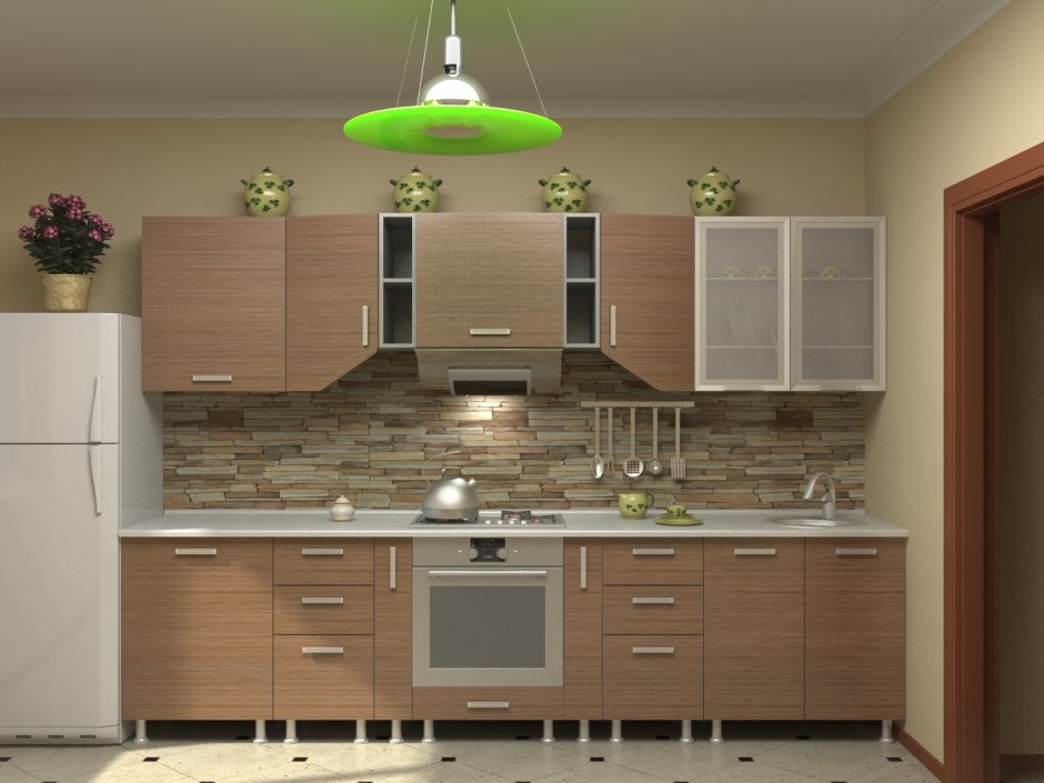 Кухня Азалия прямая 4м фабрика Вест