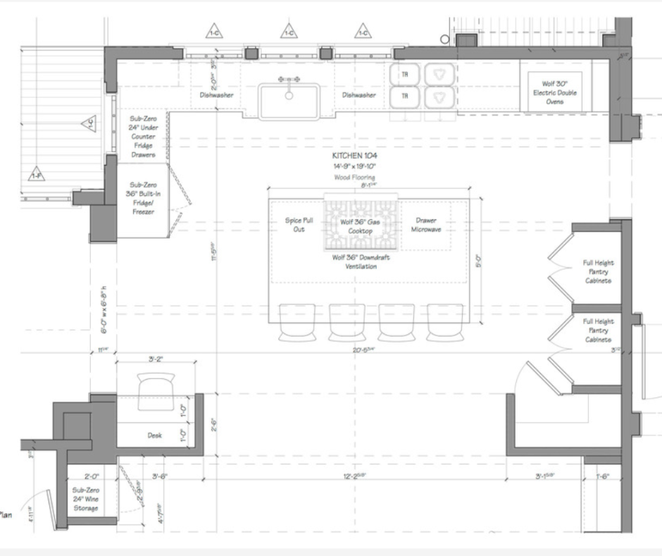План кухни Architecture