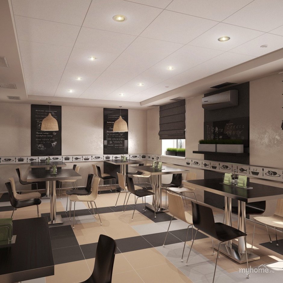 Кассетные потолки Caveen в интерьере