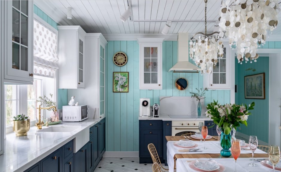 Бело зеленая кухня икеа