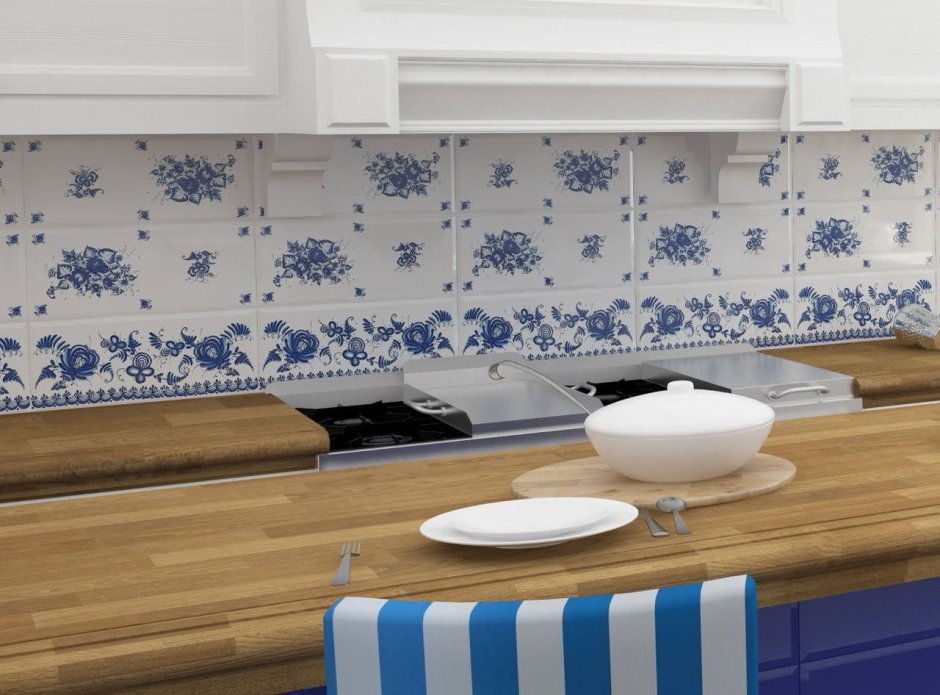 Плитка Backsplash Арабеск