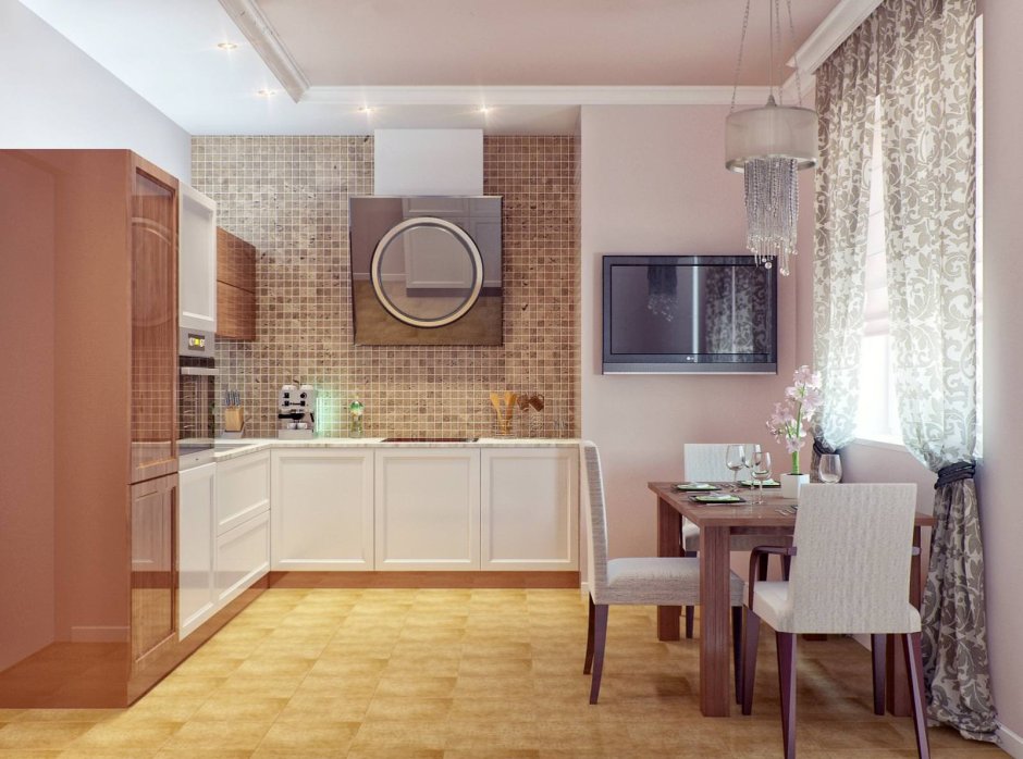 Интерьер кухни в обычной квартире