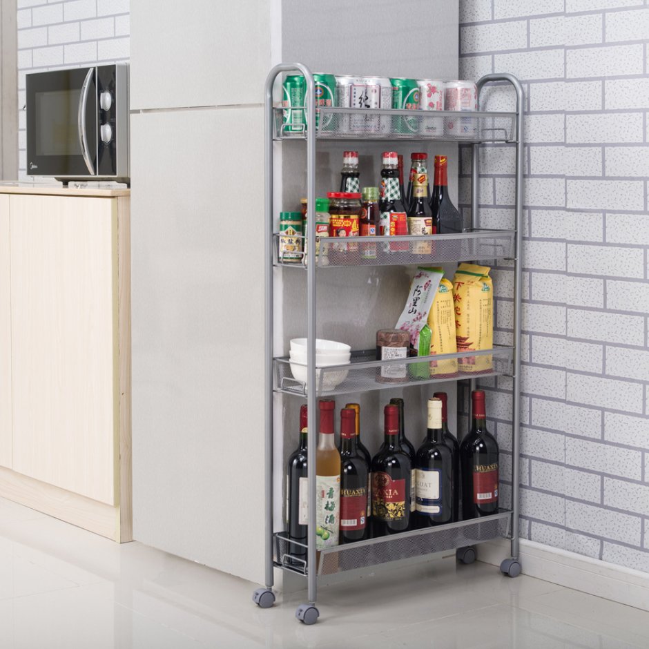 Вертикальные выдвижные ящики для кухни