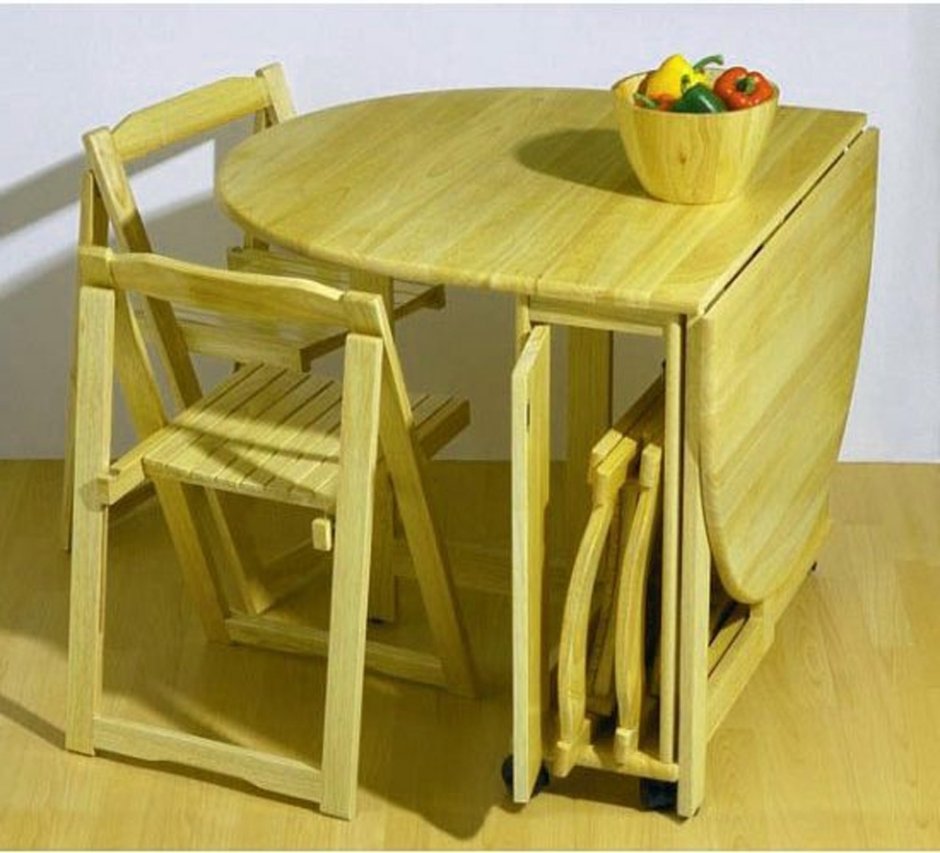 Маленькие столы для кухни раскладные из дерева