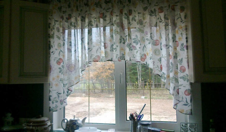 Раскрой тюли на кухню