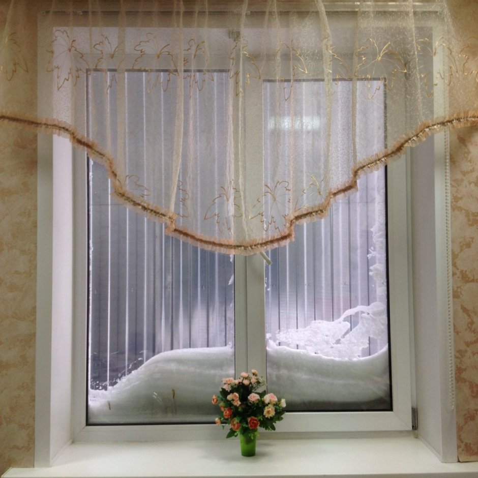 Арка на окно из тюли