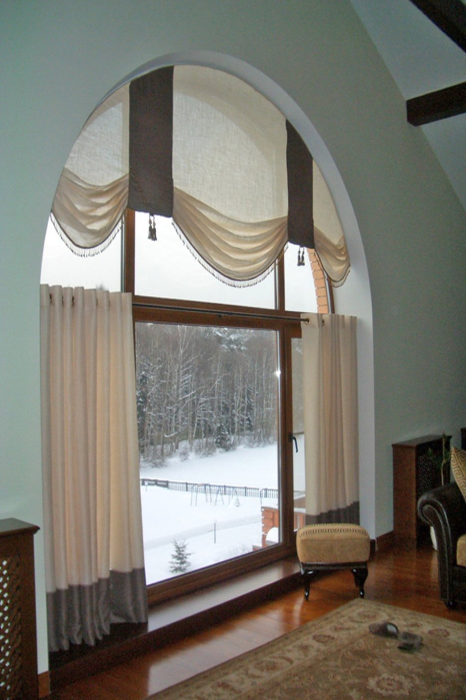 Шторы для арочных оконон