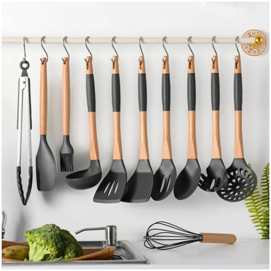 Silicone Kitchen Utensils набор