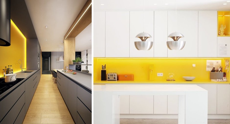 Кухня в желтом стиле