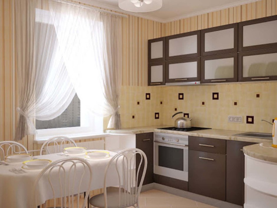 Обои для черно-белой кухни