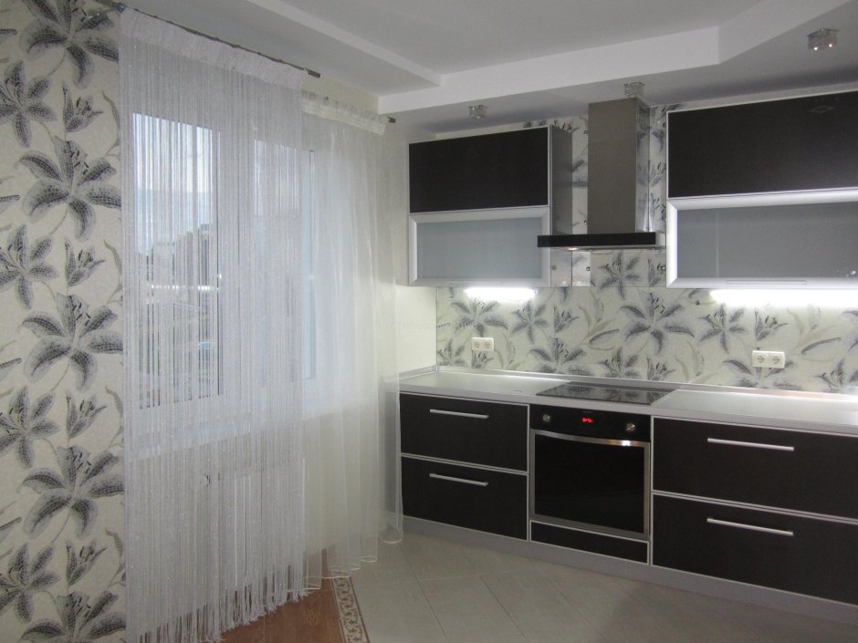 Пол венге на кухне