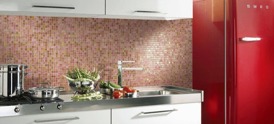 Кухонная панель фартук мозаика