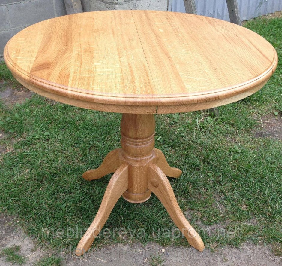 Стол кухонный круглый деревянный
