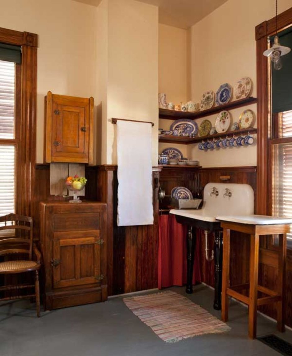 Кухня обои Викторианский стиль с современным