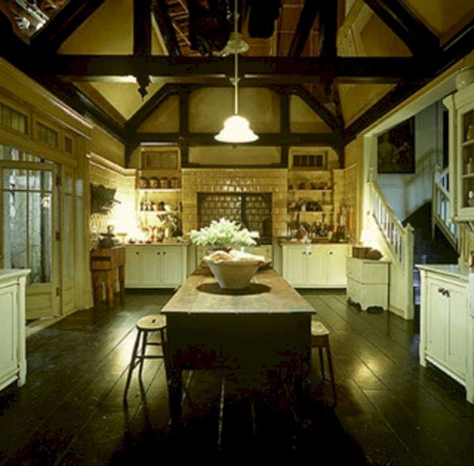Викторианский стиль в интерьере кухни