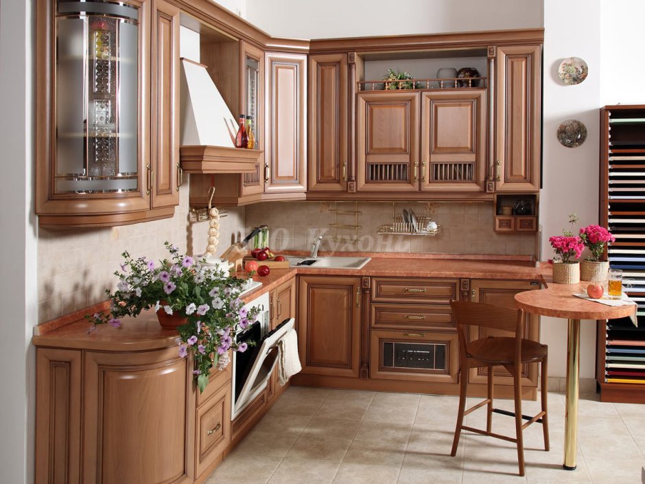 Угловая кухонная мебель Валенсия Классик
