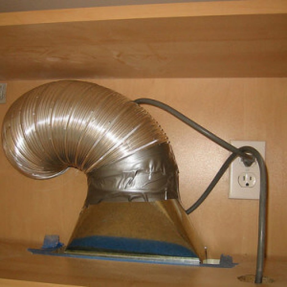 Сборка воздуховода кухонной вытяжки Bosch