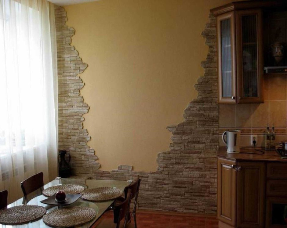 Декоративная плитка для внутренней отделки стен на кухне