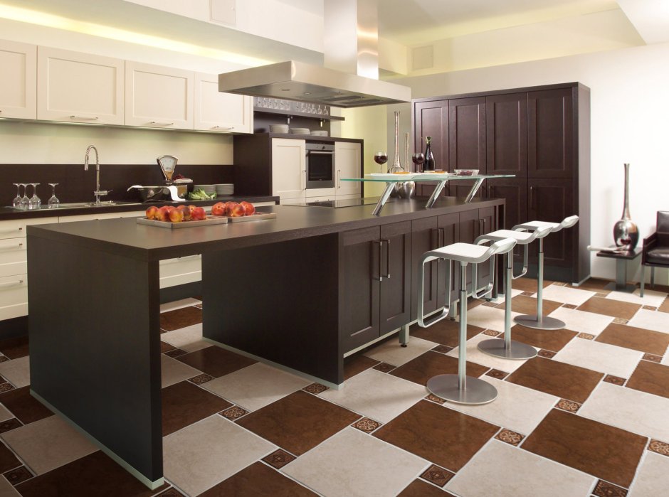 Плитка под черную кухню