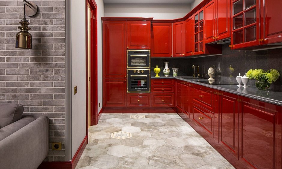 Плитка на кухню на пол