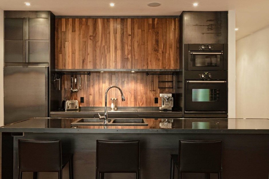 Фартук для кухни под дерево