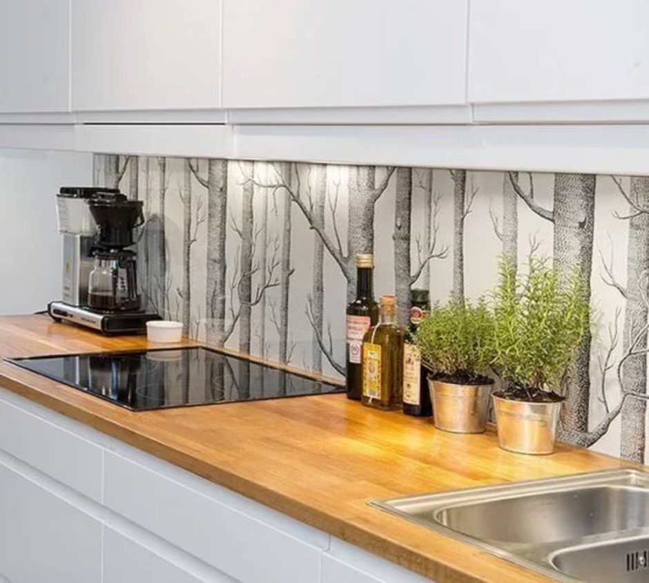 Фартук с фотопечатью под мрамор