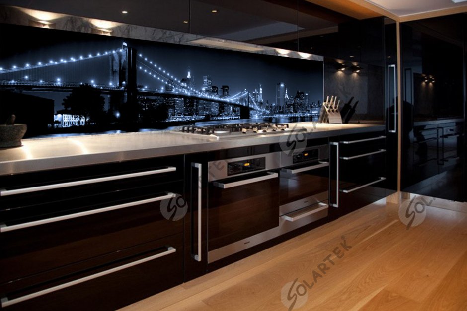 Скинали для кухни дерево