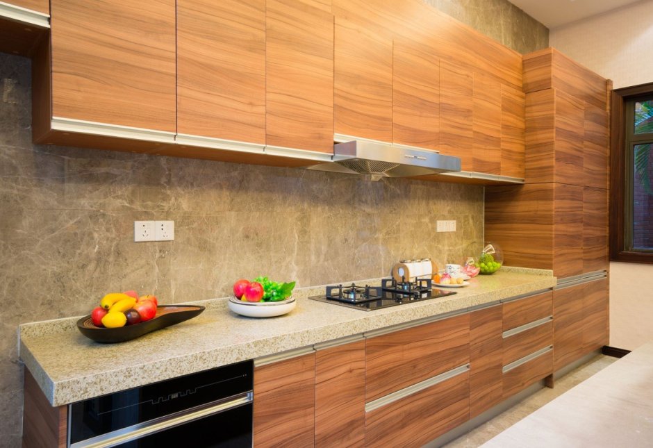 Стеклянный фартук для кухни природа