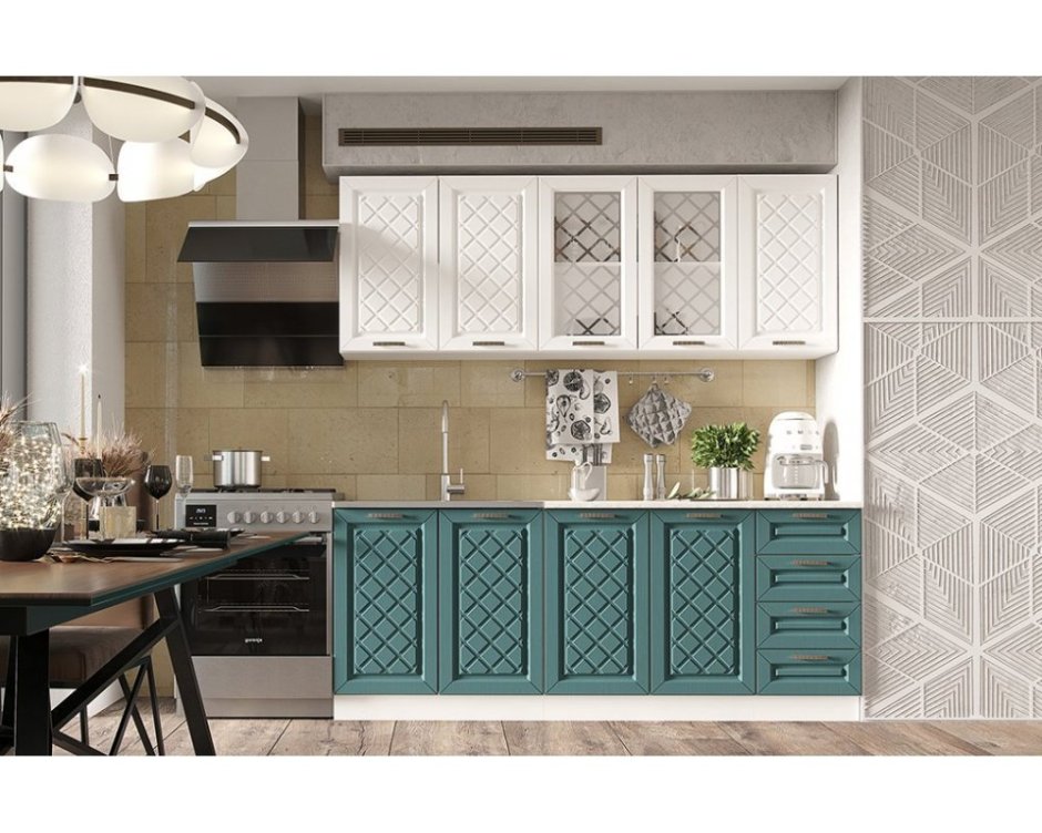 Кухня Агава Акация антрацит 2,0м МДФ