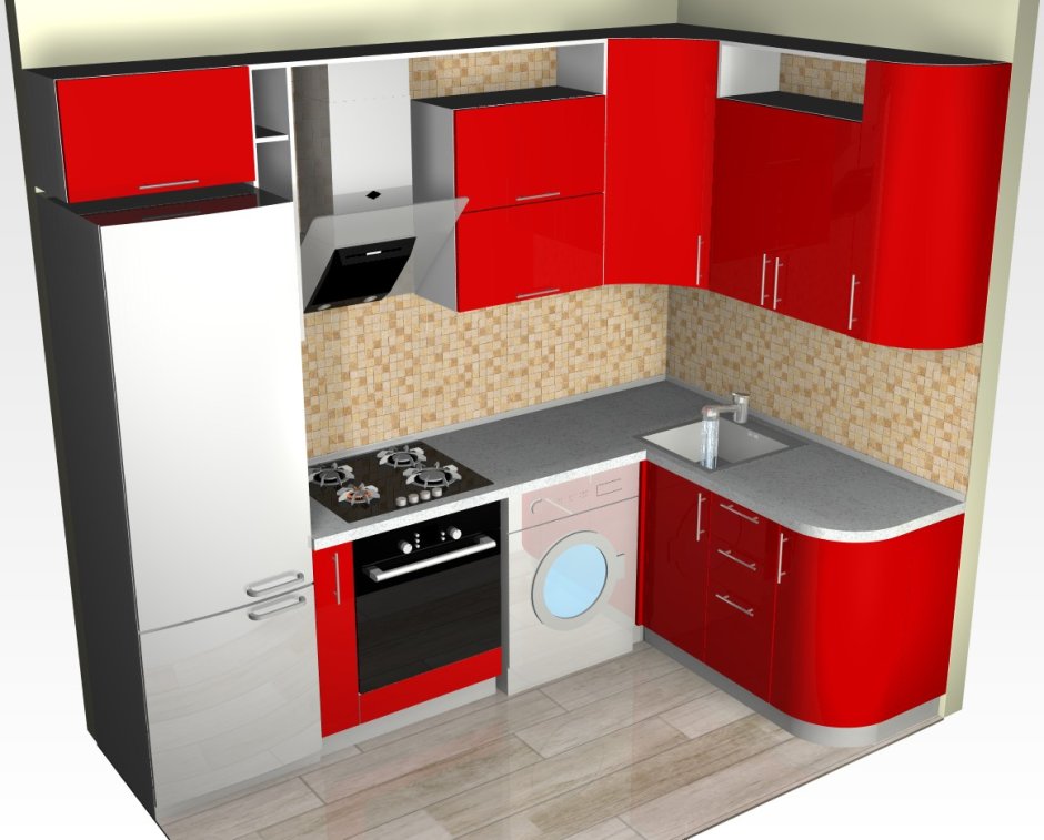 Планировка кухни 5м2 Столплит угловые