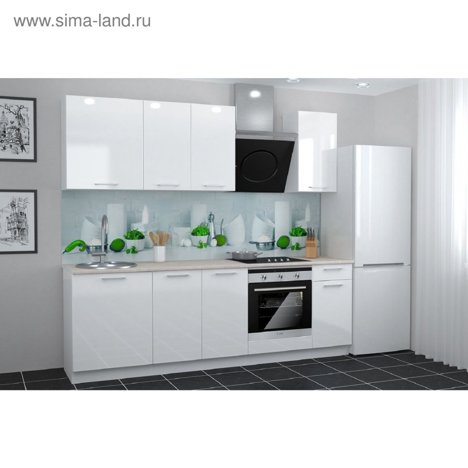 Модульный кухонный гарнитур Амика