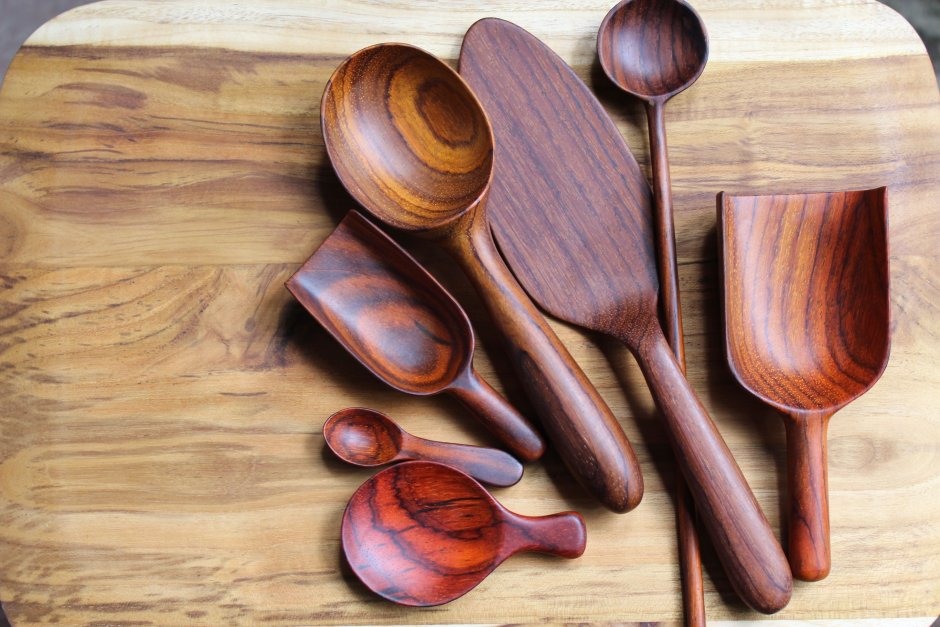Современная деревянная посуда