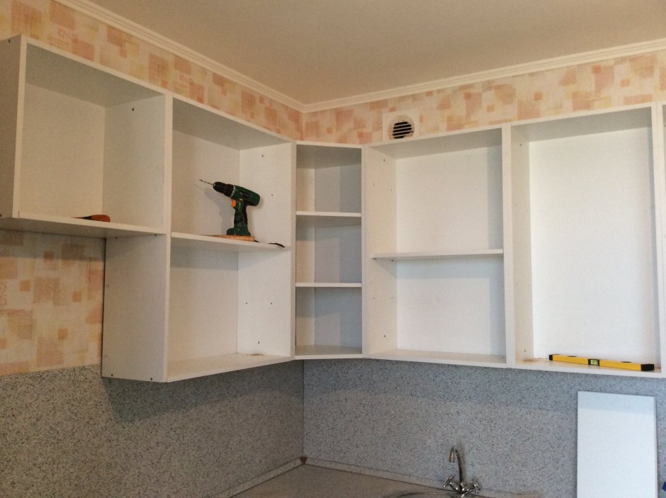 Кухонные шкафы из гипсокартона