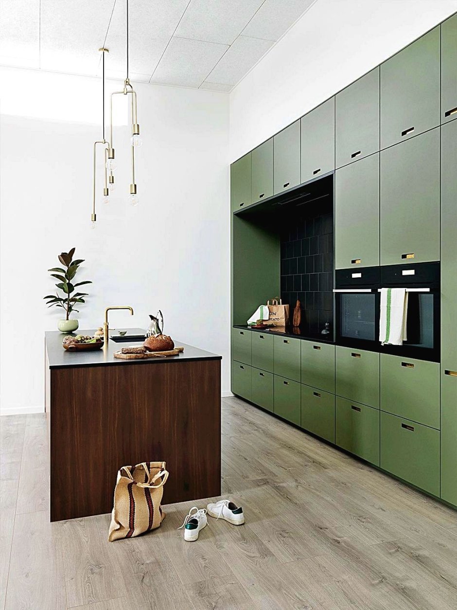 Кухня Modern ikea зеленая