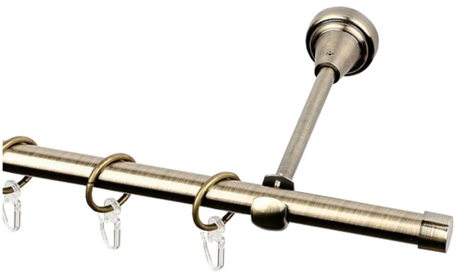 Карниз однорядный раздвижной Antic Brass ТЕХНАКС