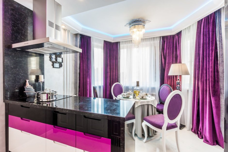 Кухня Леруа Мерлен фиолетовая