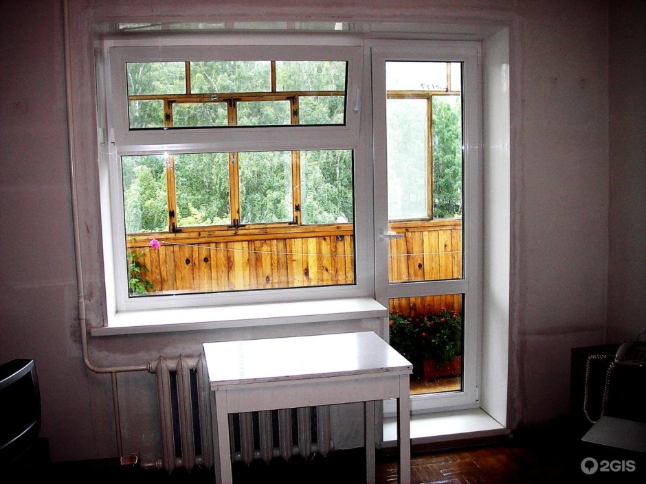 Оригинальное окно на кухне
