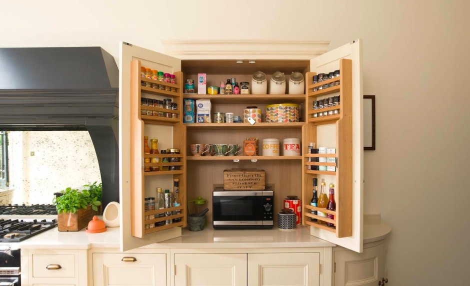 Неглубокий шкаф на кухню